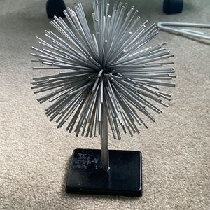 Silver Metal Decorative Sculpture
